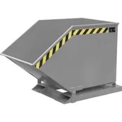 Späne-Kippmulde, Volumen 600 Liter, mausgrau eurokraft pro