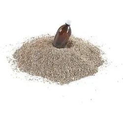 kaiserkraft Vermiculit-Aufsaugmaterial, 3 - 6 mm Körnung, grau, 50-l-Sack, Palette mit VE 36 Stk