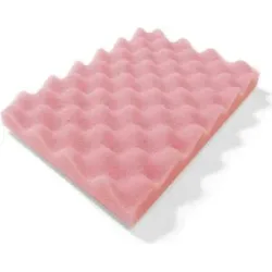 ESD-Noppenschaumlage, PU-Schaum, 25 kg/m³ Dichte, VE 100 Stk, LxB 267 x 216 mm ratioform