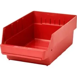 Regalkasten aus hochschlagfestem Polypropylen, rot, LxBxH 400 x 240 x 150 mm, VE 10 Stk STEMO