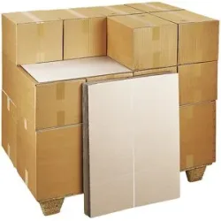 Paletten-Zwischenlagen Wellpappe, 2-wellig, LxB 1180 x 780 mm, VE 400 Stk ratioform terra