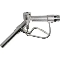 Manuelle Zapfpistole, Messing vernickelt, Dichtungen aus PTFE, mit Außengewinde 1 1/4'' Jessberger