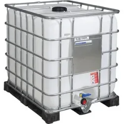kaiserkraft IBC-Container RECOBULK, Volumen 1000 l, auf PE-Palette, NW Öffnung 150 mm / NW Auslauf 50 mm