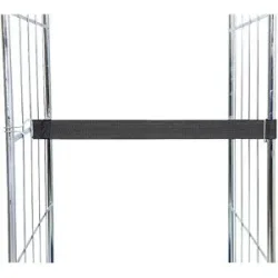 Elastikspannband, 1 Drahthaken / 1 Drahtöse, schwarz eurokraft basic