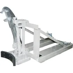 Bauer Fasslifter RS-I/D 91, für Stapler, 1 x 110 bis 200-l-Deckelfässer, L 1285 x B 585 x H 810 mm, bis 800 kg, Stahl, feuerverzinkt