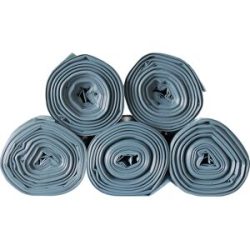 kaiserkraft Abfalltüten BONTON, 70 l, 50 µm, BxL 580 x 1020 mm, VE 300 Stk, grau, 15 Rollen, 20 Stk/Rolle