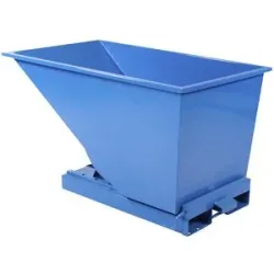 Kippbehälter, blau, Volumen 600 l eurokraft basic