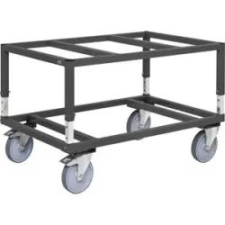 Palettenwagen, höhenverstellbar, LxBxH 1200 x 800 x 655 mm Kongamek