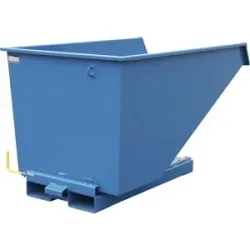 kaiserkraft Schwerlast-Kippbehälter, Traglast 2500 kg, blau, Volumen 1,1 m³