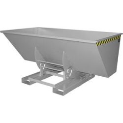 Kippbehälter AK, Volumen 1,5 m³, mausgrau eurokraft pro