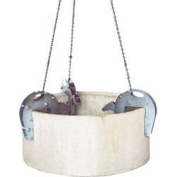 Schachtringklemme, Greifbereich 45 - 135 mm, Tragfähigkeit 3000 kg, mit 1,70 m Kette Eichinger