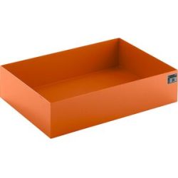 kaiserkraft Paletten-Auffangwanne, LxBxH 1200 x 800 x 260 mm, orange RAL 2000