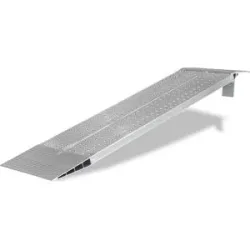 kaiserkraft Aluminium-Verladeschiene, Lauffläche gelocht, Tragfähigkeit 870 kg, Schienenbreite 600 mm