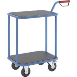 Griffroller, Tragfähigkeit 200 kg, 2 Ladeflächen, LxB 600 x 450 mm eurokraft pro