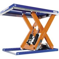 Kompakt-Hubtisch, Tragfähigkeit 1000 kg, Plattform LxB 1300 x 1000 mm, Nutzhub 820 mm Edmolift