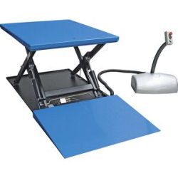 kaiserkraft Flachform-Hubtisch, G-Plattform, Tragfähigkeit 1000 kg, Betriebsspannung 400 V