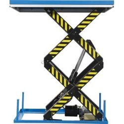 kaiserkraft Doppelscheren-Hubtisch, stationär, Tragfähigkeit 4000 kg, Betriebsspannung 230 V
