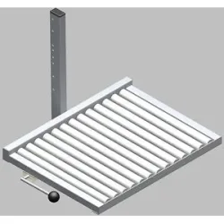 kaiserkraft Rollenplattform seitlich, mit blockierbaren Stahl-Tragrollen, LxB 470 x 600 mm