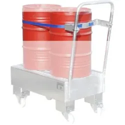 Spanngurtvorrichtung, Fasshaltegurt, für 2 x 60-l-Fässer eurokraft pro