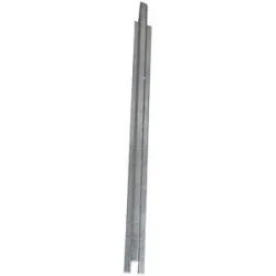 Wannenverbinder für niedrige Stahl-Flachwanne, Breite 55 mm, verzinkt, Länge 2850 mm eurokraft pro