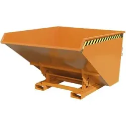 Kippbehälter inkl. Abrollmechanismus, Volumen 1,7 m³, LxBxH 1720 x 1570 x 1103 mm, orange eurokraft pro