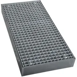 Verzinkte Stahl-Flachwanne, Breite 500 mm, Länge 1000 mm, Volumen 40 l LaCont