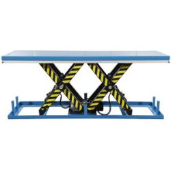 kaiserkraft Tandem-Hubtisch, mit Hand-Bedienelement, Tragfähigkeit 2000 kg, Betriebsspannung 230 V