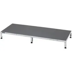 Arbeitsplattform, Höhenverstellbereich 165 - 230 mm, mit Siebdruckplatte, Plattform LxB 1510 x 610 mm, feuerverzinkt eurokraft pro