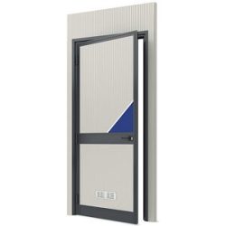 Raumsystem, Außen-BxH 1150 x 2600 mm, Paneel mit Tür links eurokraft pro