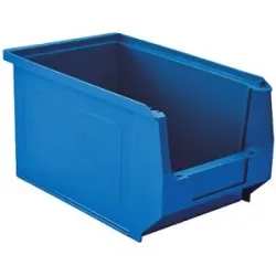 Sichtlagerkasten aus Polyethylen, LxBxH 240 x 150 x 130 mm, blau, VE 25 Stk mauser