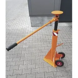 kaiserkraft Verladestütze für Sattelauflieger, Tragfähigkeit 30 t, Auflagefläche-Ø 200 mm