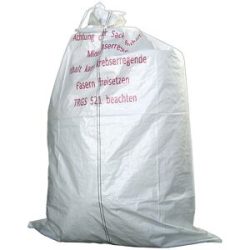 PP-Bändchengewebesack, Volumen 960 l, BxH 1400 x 2200 mm, beschichtet, für mineralfaserhaltige Dämmstoffe, VE 40 Stk ratioform