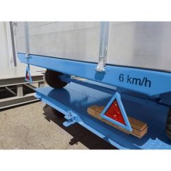 Reflektorensatz, für Schlepperanhänger, lichtblau RAL 5012 eurokraft pro