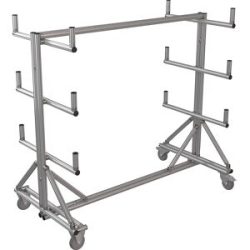 kaiserkraft Tragarmwagen SUPPORT aus Alu-Profil, LxBxH 1750 x 890 x 1600 mm, ab 1 Stk