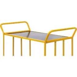 Ladefläche Serie 144, LxBxH 1270 x 610 x 20 mm, gelb, ab 2 Stk Kongamek