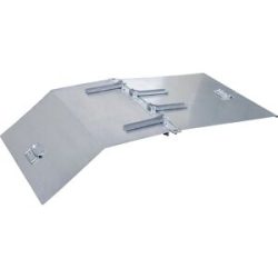 Deckel für MINI Späne-Kippbehälter, für Behälter-Volumen 0,27 m³, verzinkt eurokraft pro