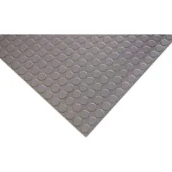 Naturkautschukmatte mit Nitrilanteil COBAdot, pro lfd. m, Breite 1200 mm, Mattenstärke 4,5 mm, grau COBA