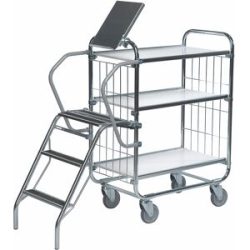 Leiter, LxBxH 540 x 480 x 670 mm, Tragfähigkeit 130 kg Kongamek