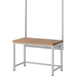 System-Stützensatz, 2 System-Stützen, für Werktisch-Breite 1250 mm RAU