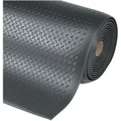 Arbeitsplatzmatte, Diamond Sof-Tred?, Breite 600 mm, pro lfd. m, schwarz NOTRAX