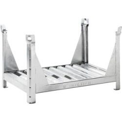 Langgutgestell mit 4 Eckpfosten, LxB 1200 x 800 mm, verzinkt Heson
