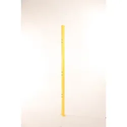 Bodenstütze X-GUARD CLASSIC, zinkgelb, Bodenfreiheit 100 mm, Höhe 2300 mm Axelent