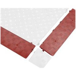 kaiserkraft Randleiste, VE 4 Stk, LxBxH 500 x 120 x 25 mm, rot