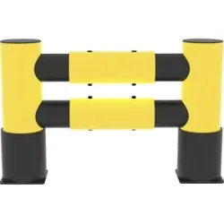Regalendschutz, aus flexiblem Kunststoff, 2-zeilig, 1137 mm d-flexx
