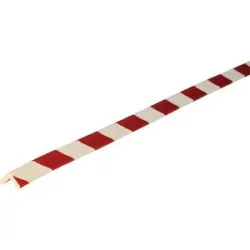 Eckschutzprofil Typ E, 1-m-Stück, weiss/rot