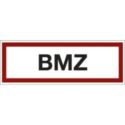 kaiserkraft Brandschutzkennzeichen für die Feuerwehr, BMZ, VE 10 Stk, Folie, LxH 210 x 74 mm
