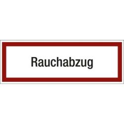 kaiserkraft Brandschutzkennzeichen für die Feuerwehr, Rauchabzug, VE 10 Stk, Folie, LxH 210 x 74 mm