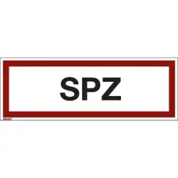kaiserkraft Brandschutzkennzeichen für die Feuerwehr, Sprinklerzentrale, VE 10 Stk, Kunststoff, langnachleuchtend, LxH 297 x 105 mm