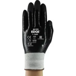 Arbeitshandschuh EDGE® 48-929, schwarz, VE 12 Paar, Größe 10 Ansell