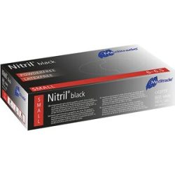 kaiserkraft Nitril-Einweghandschuhe Meditrade, VE 1000 Stk, lebensmittelkonform, schwarz, Größe S